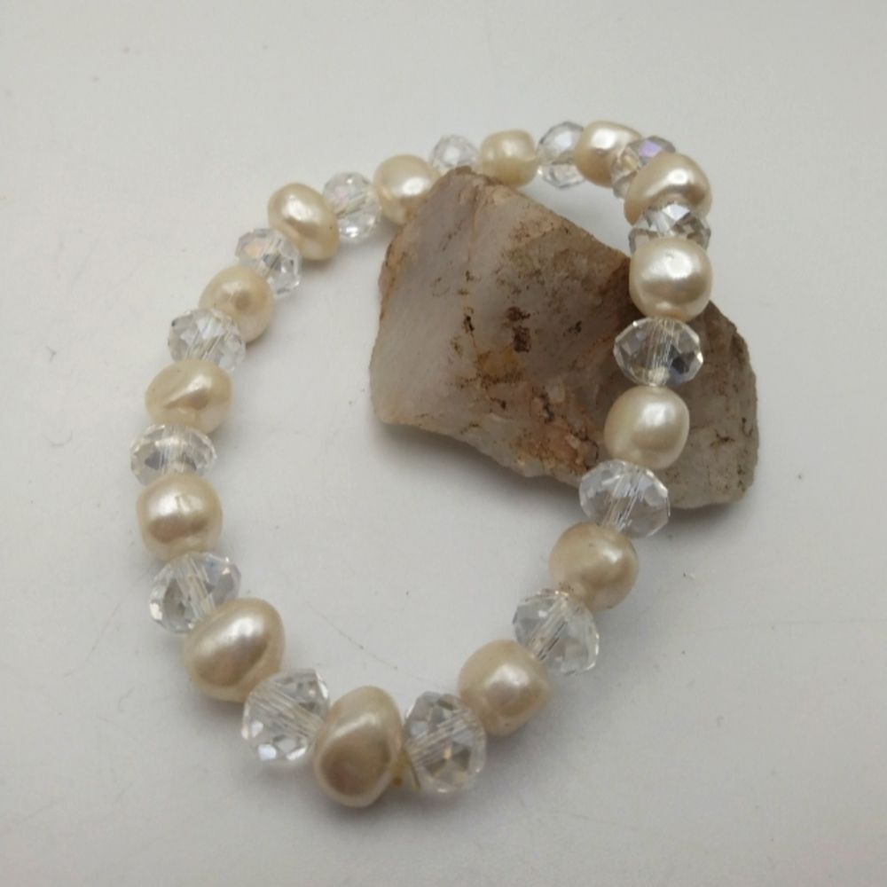 Crystal lux beaded bracelet bridal‎